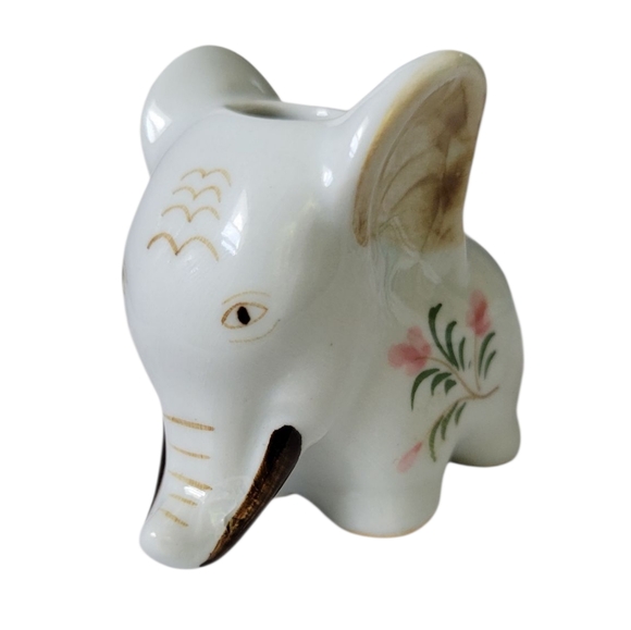 VINTAGE MCM ELEPHANT POSY VASE - Picture 5 of 8